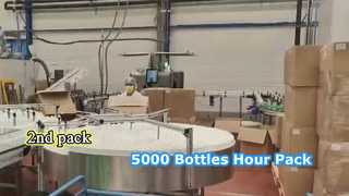 5000 Bottles Hour Auto Pack Machine