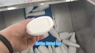 Flessenontscramblermachine Plastic flessen snel gesorteerd