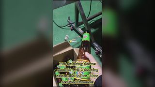 Automatic Bottle Shrink Sleeve Machine Heat Shrinking For Pharmaceutical Customised